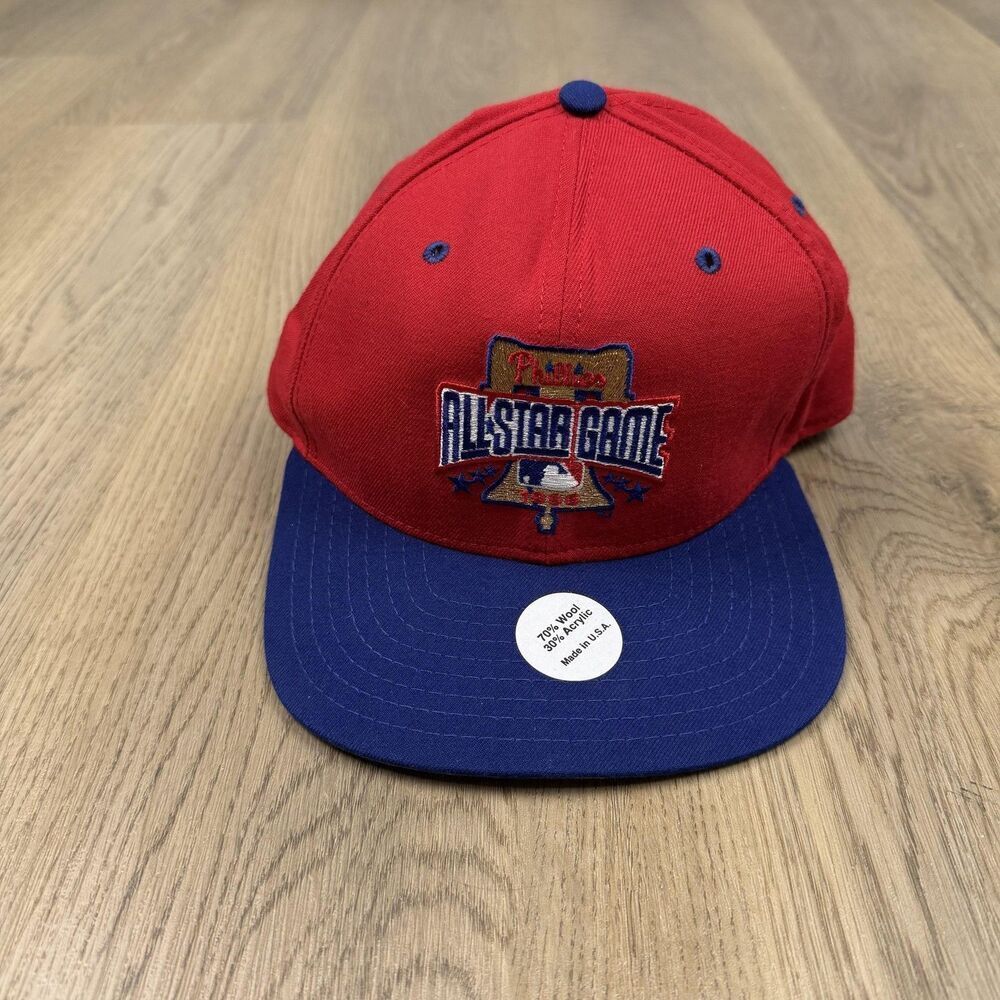 Vintage Philadelphia Phillies Hat Cap Snap Back Mens One Size All Star New Era